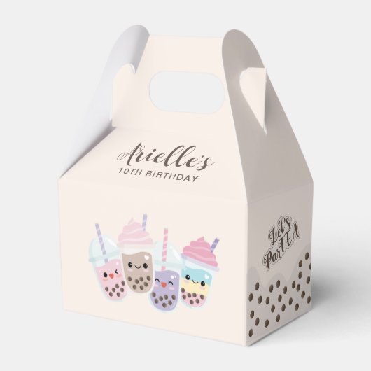 Niedlich Kawaii Boba Bubble Tea Geschenkschachtel (Vorderseite)