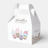 Niedlich Kawaii Boba Bubble Tea Geschenkschachtel (Rückseite)