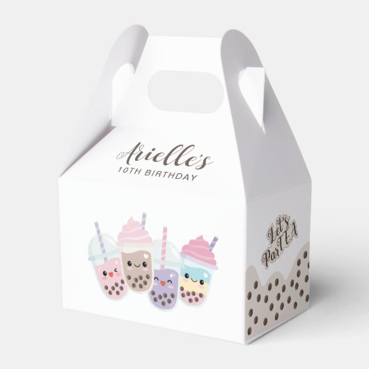 Niedlich Kawaii Boba Bubble Tea Geschenkschachtel (Vorderseite)