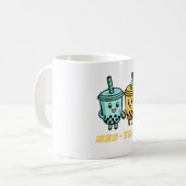 Niedlich Kawaii Boba Bubble Tea Kaffeetasse (Vorderseite Links)