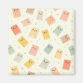 Niedlich Kawaii Books Magnet (Vorne)