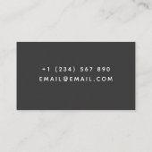 Niedlich Kawaii Books Zuhause Tutor Lehrer Einfach Visitenkarte (Rückseite)