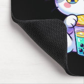 Niedlich Kawaii Bubble Teekatze Japanisch Kitten A Mousepad (Ecke)