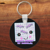 Niedlich Kawaii Bubble Wrap Schlüsselanhänger (Vorderseite)