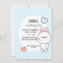 Niedlich Kawaii Bunny 1. Geburtstag