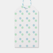 Niedlich Kawaii Bunny Blue Happy Osterzeit Modern Geschenkanhänger (Rückseite)