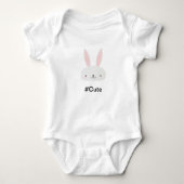 Niedlich Kawaii Bunny Bodysuit Baby Strampler (Vorderseite)