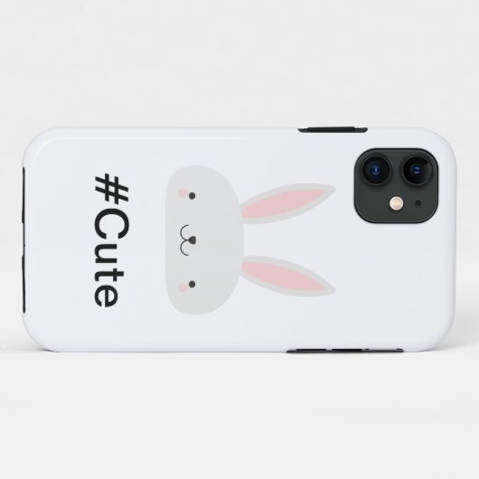 Niedlich Kawaii Bunny Phone Case (Rückseite (Horizontal))