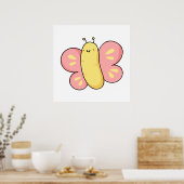 Niedlich Kawaii Butterfly Poster (Küche)