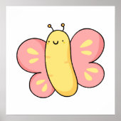 Niedlich Kawaii Butterfly Poster (Vorne)