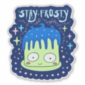 Niedlich Kawaii Cake Aufkleber (Vorderseite)