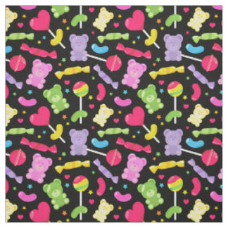Niedlich Kawaii Candy Lollipops Muster Stoff
