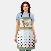 Niedlich Kawaii Carrot und Hummus Schürze (Getragen)