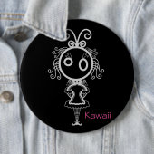 Niedlich Kawaii Cartoon Girl Button (Beispiel)