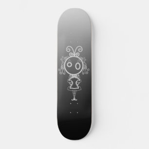 Niedlich Kawaii Cartoon Girl Skateboard