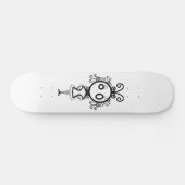 Niedlich Kawaii Cartoon Girl Skateboard (Horizontal)