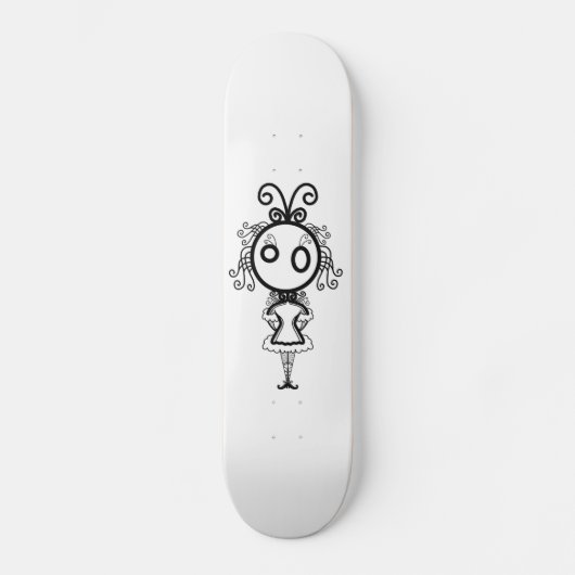 Niedlich Kawaii Cartoon Girl Skateboard (Vorderseite)