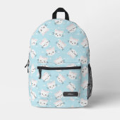 Niedlich Kawaii Cat Kitten Name Bedruckter Rucksack (Vorderseite)