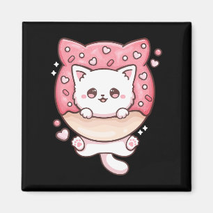 Niedlich Kawaii Cats Donut Anime Lover Otaku Fun C Magnet