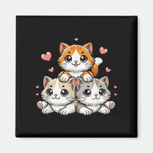Niedlich Kawaii Cats Neko Funny Kitten Cat Lover G Magnet