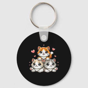 Niedlich Kawaii Cats Neko Funny Kitten Cat Lover G Schlüsselanhänger