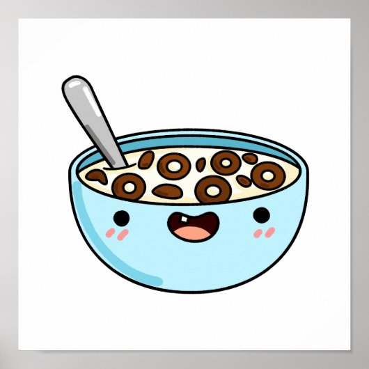 Niedlich Kawaii Cereal Poster (Vorne)