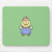 Niedlich Kawaii Chibi Cupcake Duck Mouse Pad Mousepad (Vorne)