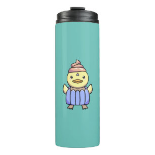 Niedlich Kawaii Chibi Cupcake Duck Thermal Tumbler Thermosbecher