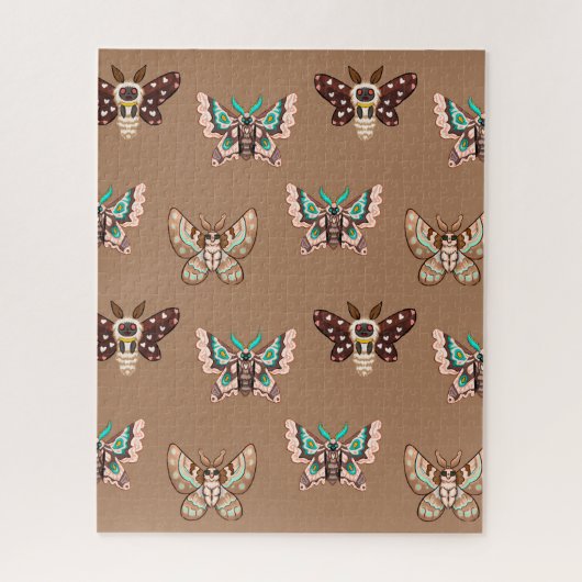 Niedlich Kawaii Chibi Moths Puzzle (Vertikal)
