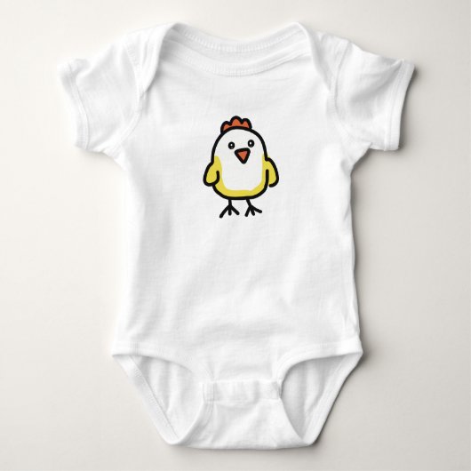 Niedlich Kawaii Chicken Chick Baby Strampler (Vorderseite)