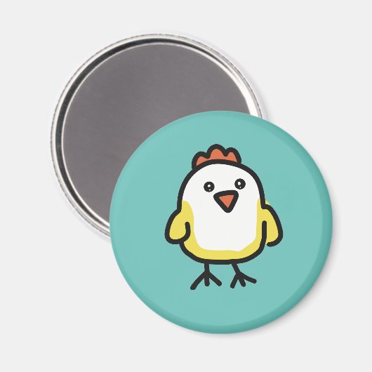 Niedlich Kawaii Chicken Chick Magnet (Vorderseite/Rückseite)