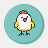 Niedlich Kawaii Chicken Chick Magnet (Vorne)