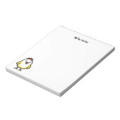 Niedlich Kawaii Chicken Chick Notizblock (Rotiert)