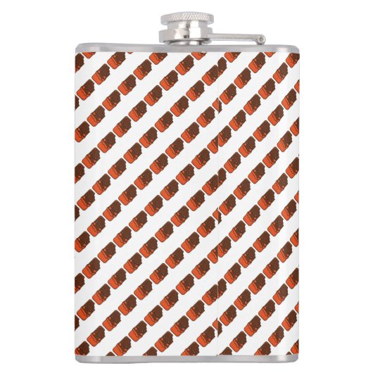 Niedlich Kawaii Chocolate Bar Flachmann (Rückseite)