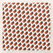 Niedlich Kawaii Chocolate Bar Glasuntersetzer (Vorderseite)