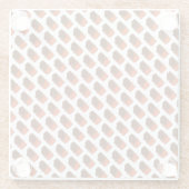 Niedlich Kawaii Chocolate Bar Glasuntersetzer (Rückseite)