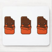 Niedlich Kawaii Chocolate Bar Mousepad (Vorne)