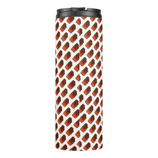 Niedlich Kawaii Chocolate Bar Thermosbecher (Rückseite)