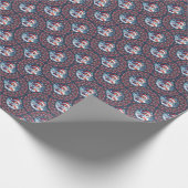 Niedlich Kawaii Christmas Fox Dot Mandala Deko Fan Geschenkpapier (Ecke)