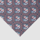 Niedlich Kawaii Christmas Fox Dot Mandala Deko Fan Seidenpapier (Detail)