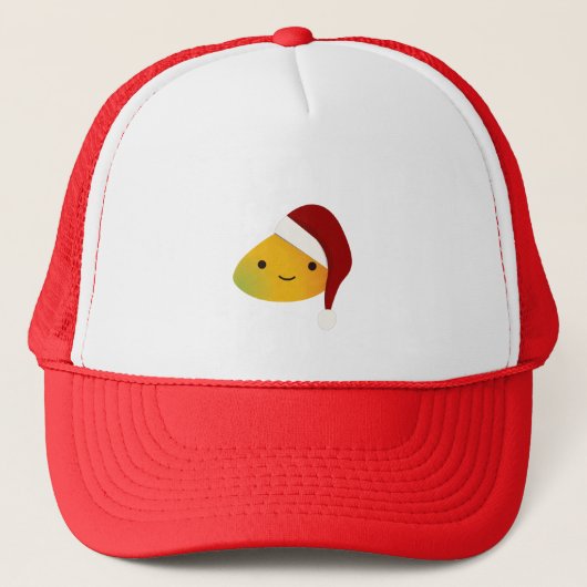 Niedlich Kawaii Christmas Mango Truckerkappe (Vorderseite)