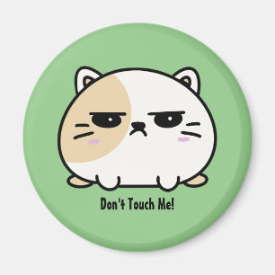Niedlich Kawaii Chubby Angry Mochi Cat Magnet