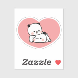 Niedlich Kawaii Chubby Mochi Panda Bär Aufkleber