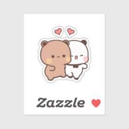 Niedlich Kawaii Chubby Mochi Panda Bär Aufkleber