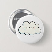 Niedlich Kawaii Cloud Button (Vorne & Hinten)