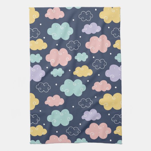Niedlich Kawaii Cloud Pattern Küchentuch (Vertikal)