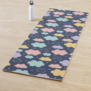 Niedlich Kawaii Cloud Pattern Yoga Mat Yogamatte
