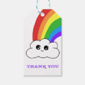 Niedlich Kawaii Cloud Rainbow Birthday Vielen Dank Geschenkanhänger (Vorderseite)