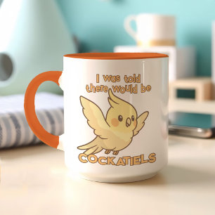 Niedlich Kawaii Cockatiel Adorable Yellow Pet Bird Tasse