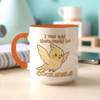 Niedlich Kawaii Cockatiel Adorable Yellow Pet Bird Tasse
